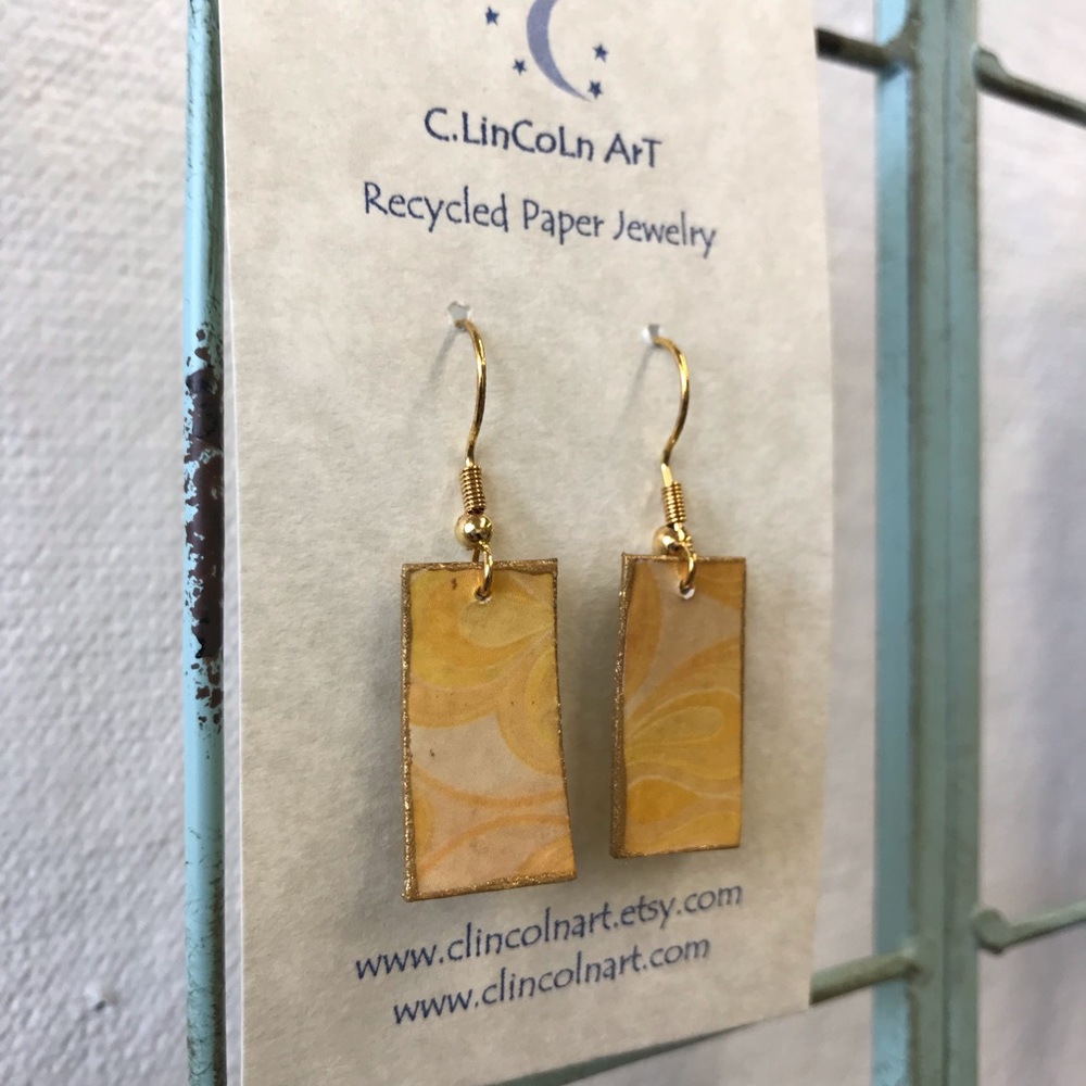 Recycled Paper Earrings ♻️